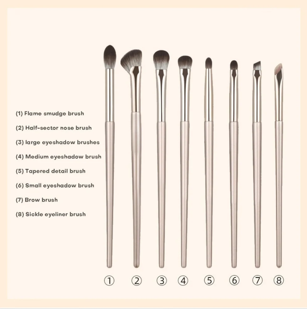 NWT- 8 Piece Synthetic Makeup Brush Set